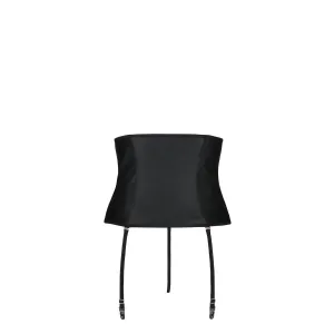 Schwarzer Kunstleder Strumphaltergürtel PA596186 von Passion