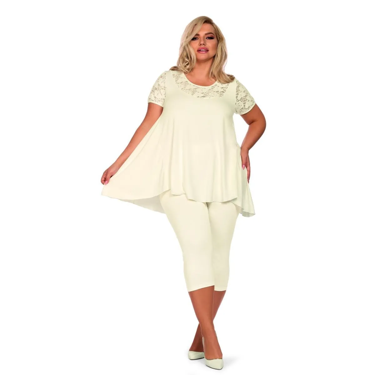 Ecru Pyjama H182218 von Hamana | Fesselliebe.de