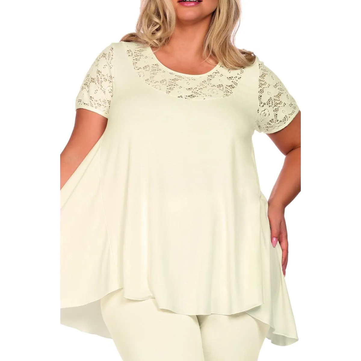 Ecru Pyjama H182218 von Hamana | Fesselliebe.de