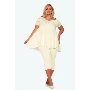 Ecru Pyjama H182218 von Hamana