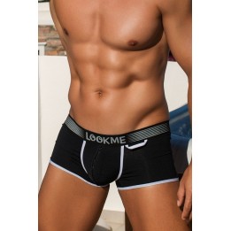 Schwarzer Herren Boxer Short 2003-68 von Look Me | Fesselliebe.de