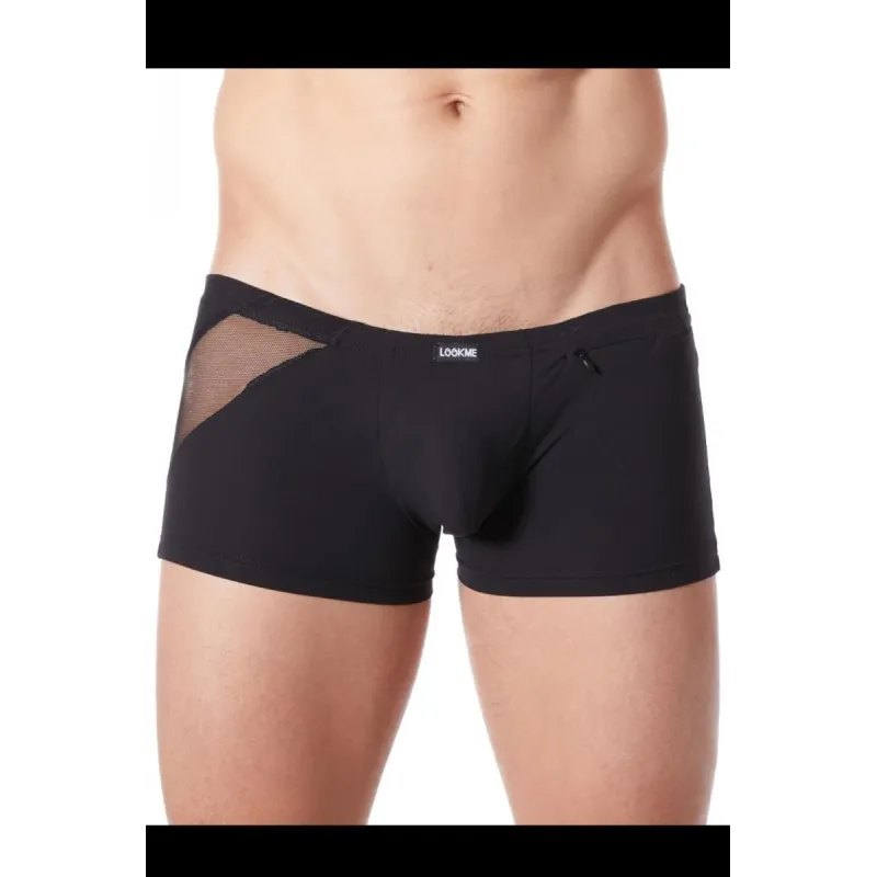 Schwarzer Herren Boxer Shorts 808-67 von Look Me | Fesselliebe.de