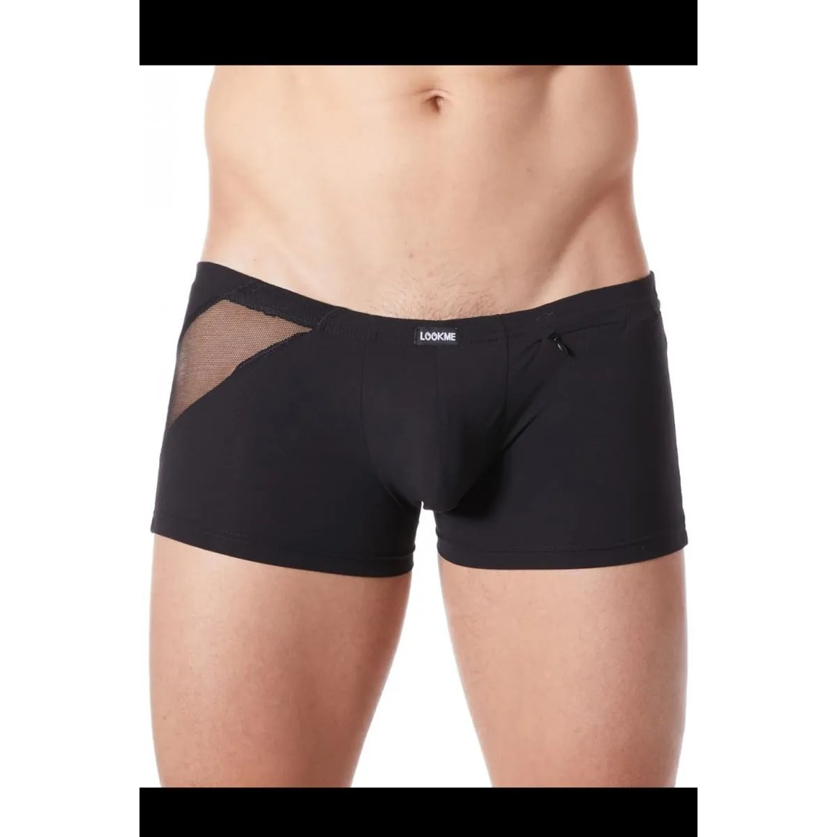 Schwarzer Herren Boxer Shorts 808-67 von Look Me | Fesselliebe.de