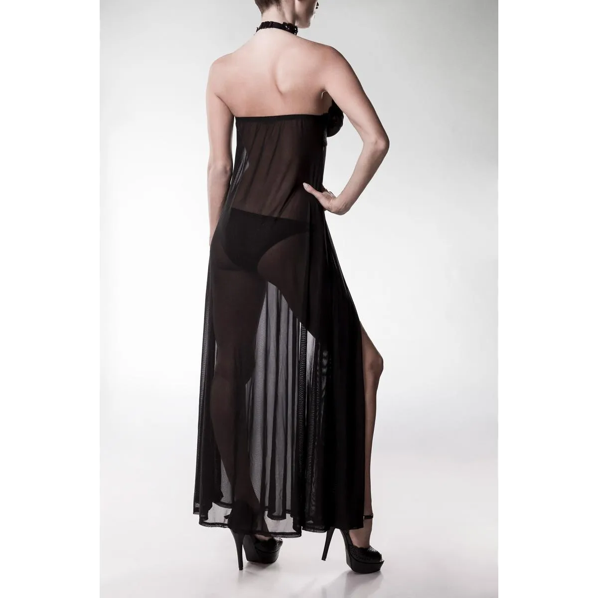 Schwarzes Negligé 20025 von Grey Velvet | Fesselliebe.de