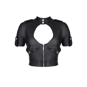 Schwarzes Damen-Top BREnrica001 von Demoniq Black Rose 2.0 Collection