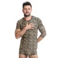 Herren T-Shirt 053556 leopard von Anais for Men