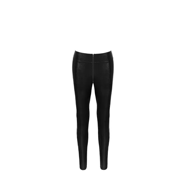 F274 Snake Wetlook Leggings mit Reißverschluss von Noir Handmade | Fesselliebe.de