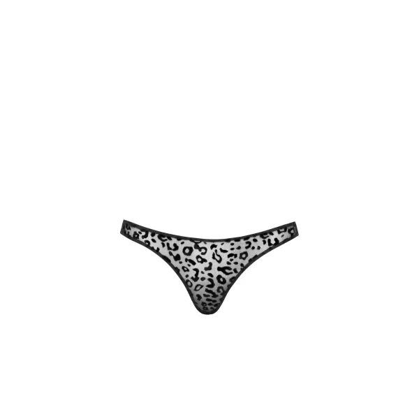 P011 String aus Leopardenflock von Noir Handmade | Fesselliebe.de