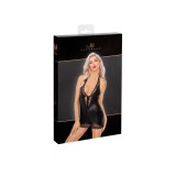 F283 Powerwetlook Minikleid mit tiefem Rückenausschnitt und Reißverschluss von Noir Handmade | Fesselliebe.de