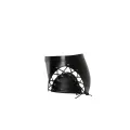 F292 Powerwetlook Shorts mit Schnürrung von Noir Handmade