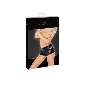 F292 Powerwetlook Shorts mit Schnürrung von Noir Handmade