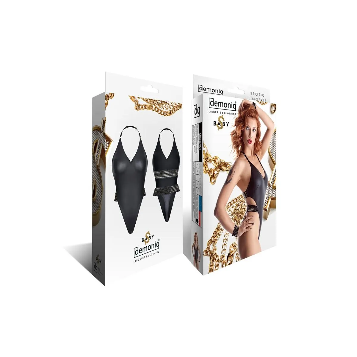 Schwarzer Body CBSusan001 von Demoniq Cash Baby Collection | Fesselliebe.de