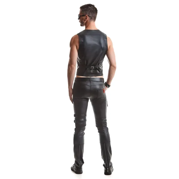 Herren Weste RMOliver001 schwarz von Regnes Fetish Planet | Fesselliebe.de