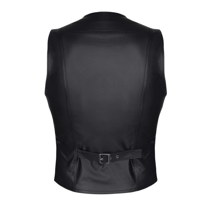 Herren Weste RMOliver001 schwarz von Regnes Fetish Planet | Fesselliebe.de