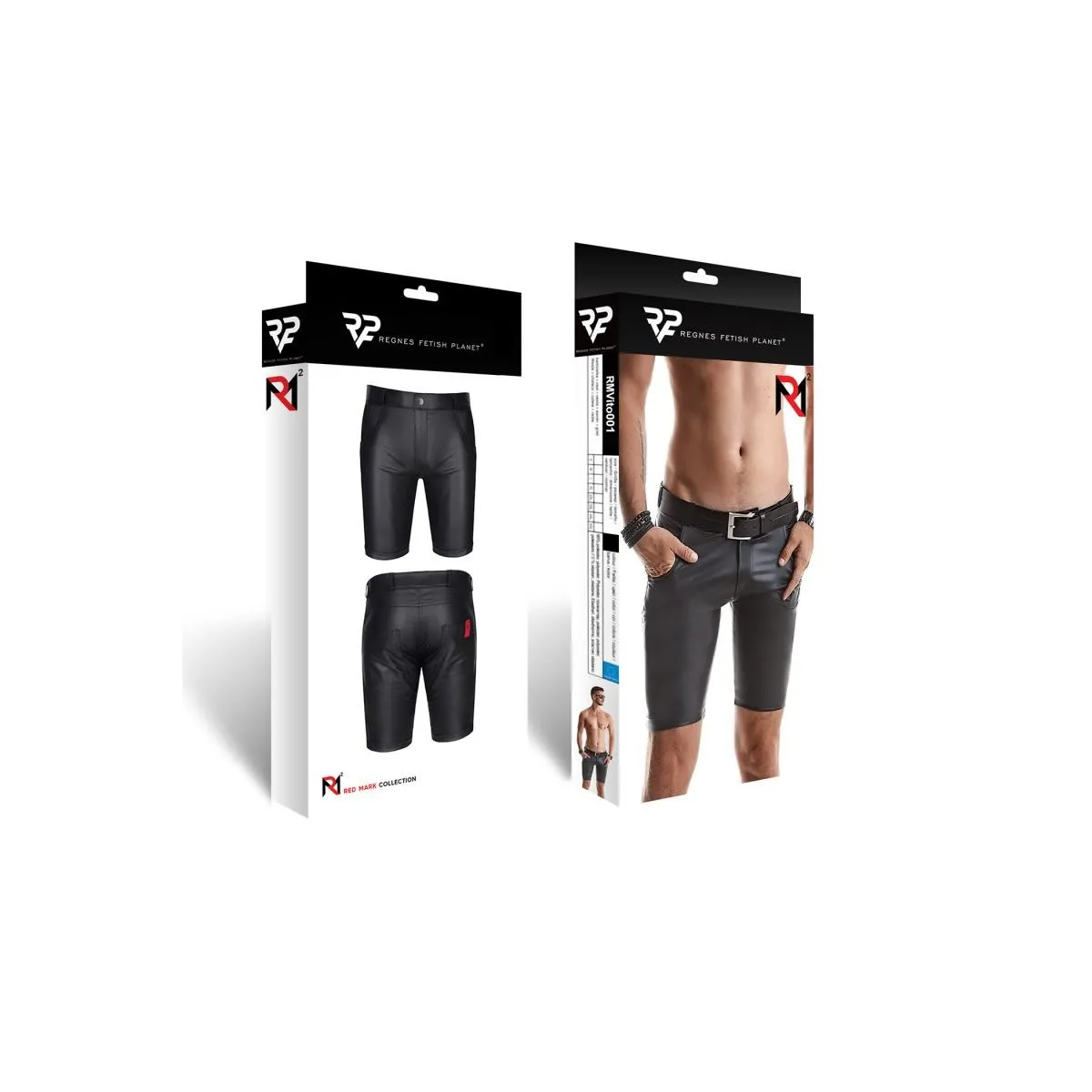 Herren Shorts RMVito001 schwarz von Regnes Fetish Planet | Fesselliebe.de