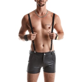 Herren Hoseträger RMGino001 schwarz von Regnes Fetish Planet | Fesselliebe.de