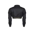 Schwarzer kurze Damen Jacke CBMartha001 von Demoniq Cash Baby Collection