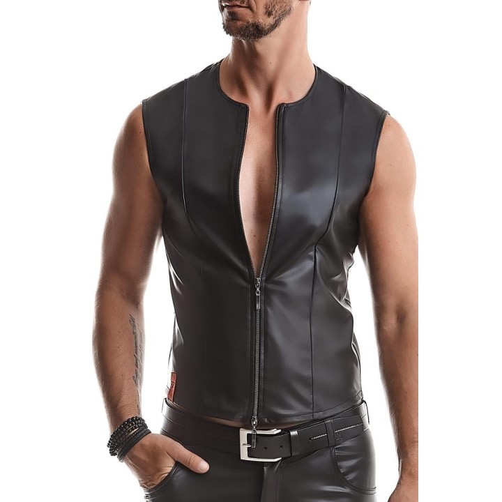 Herren Weste RMOttaviano001 schwarz von Regnes Fetish Planet | Fesselliebe.de