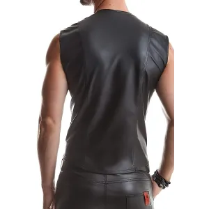 Herren Weste RMOttaviano001 schwarz von Regnes Fetish Planet
