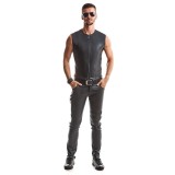 Herren Weste RMOttaviano001 schwarz von Regnes Fetish Planet | Fesselliebe.de