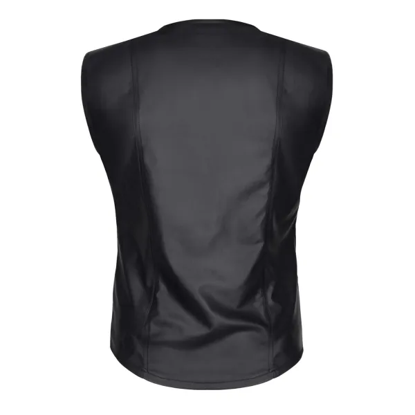 Herren Weste RMOttaviano001 schwarz von Regnes Fetish Planet | Fesselliebe.de