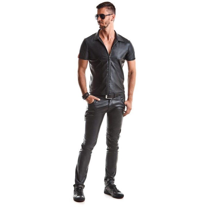 Herren T-Shirt RMRemo001 schwarz von Regnes Fetish Planet Red Mark 2 | Fesselliebe.de