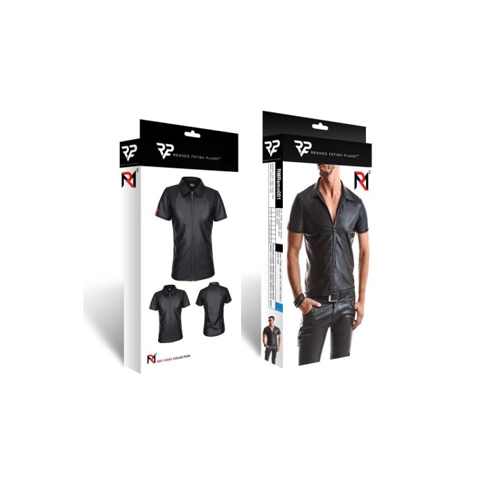 Herren T-Shirt RMRemo001 schwarz von Regnes Fetish Planet Red Mark 2 | Fesselliebe.de