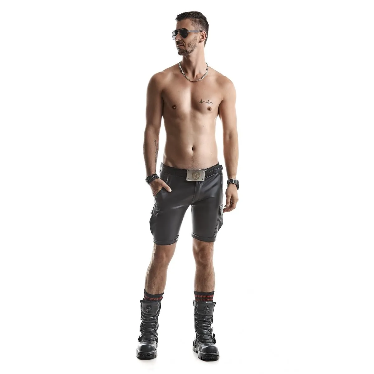 Herren Shorts RMLorenzo001 schwarz von Regnes Fetish Planet Red Mark 2 | Fesselliebe.de