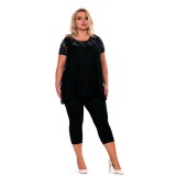 Schwarzer Pyjama H182234 von Hamana | Fesselliebe.de