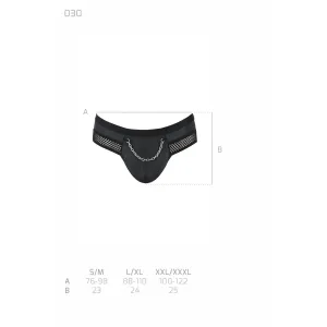 Schwarzer Jock Strap 030 von Passion
