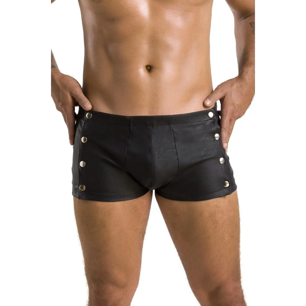 Schwarzer Herren Shorts 048 von Passion | Fesselliebe.de