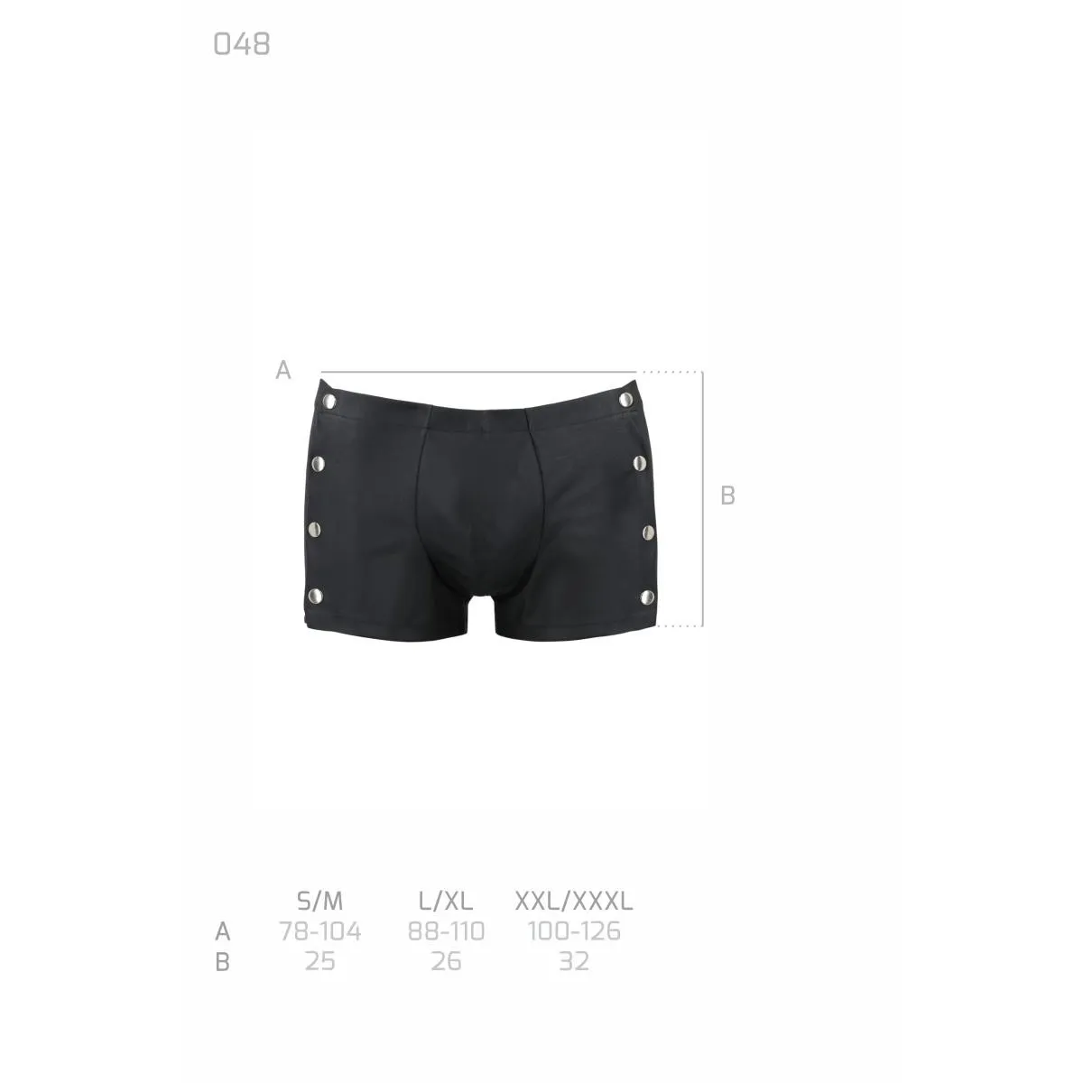 Schwarzer Herren Shorts 048 von Passion | Fesselliebe.de