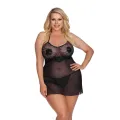Schwarzes Negligee AA053637 von Anais Apparel Plus Size