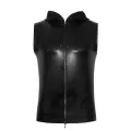 Kapuzenshirt mit Zwei-Wege Zipper H066 von Noir Handmade Alpha Collection