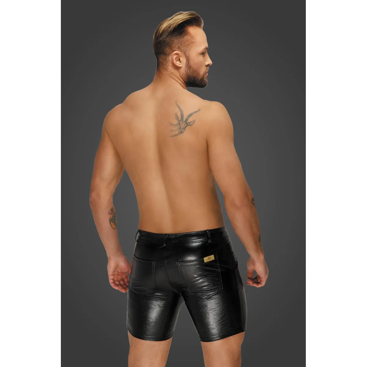 Snake wetlook Shorts H068 von Noir Handmade Alpha Collection | Fesselliebe.de