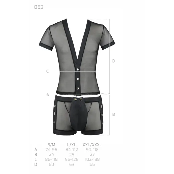 Schwarzes Set 052 von Passion | Fesselliebe.de