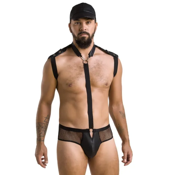 Schwarzes Harness Set 038 von Passion | Fesselliebe.de