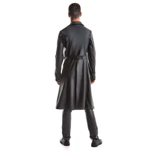 Halblanger Herren Mantel RMMassiomo001 von Regnes Fetish Planet Red Mark 2