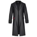 Halblanger Herren Mantel RMMassiomo001 von Regnes Fetish Planet Red Mark 2