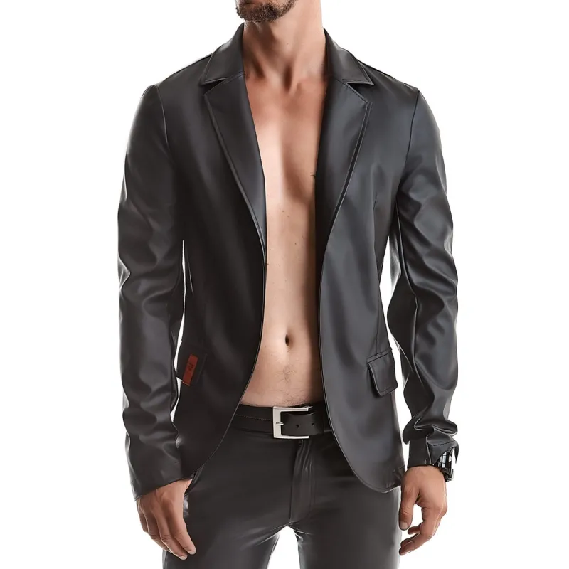 Herren Jacke RMNicola001 schwarz von Regnes Fetish Planet Red Mark 2 | Fesselliebe.de