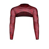 Crop Top RELeonel001 schwarz/rot von RFP Razor’s Edge Kollektion | Fesselliebe.de