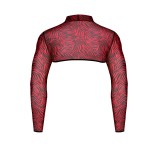 Crop Top RELeonel001 schwarz/rot von RFP Razor’s Edge Kollektion | Fesselliebe.de