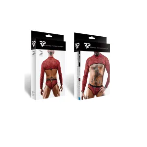 Crop Top RELeonel001 schwarz/rot von RFP Razor’s Edge Kollektion