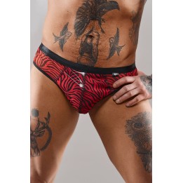 Netz-Slip RESamuel001 schwarz/rot von RFP Razor’s Edge Kollektion | Fesselliebe.de