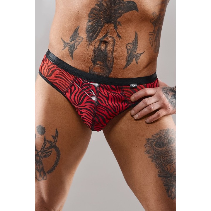 Netz-Slip RESamuel001 schwarz/rot von RFP Razor’s Edge Kollektion | Fesselliebe.de