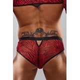 Netz-Slip RESamuel001 schwarz/rot von RFP Razor’s Edge Kollektion | Fesselliebe.de