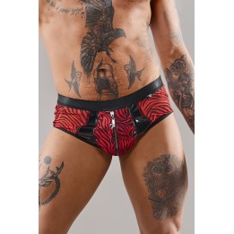 Netz-Slip REFranco001 schwarz/rot von RFP Razor’s Edge Kollektion | Fesselliebe.de