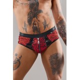 Netz-Slip REFranco001 schwarz/rot von RFP Razor’s Edge Kollektion | Fesselliebe.de