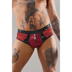 Netz-Slip REFranco001 schwarz/rot von RFP Razor’s Edge Kollektion | Fesselliebe.de