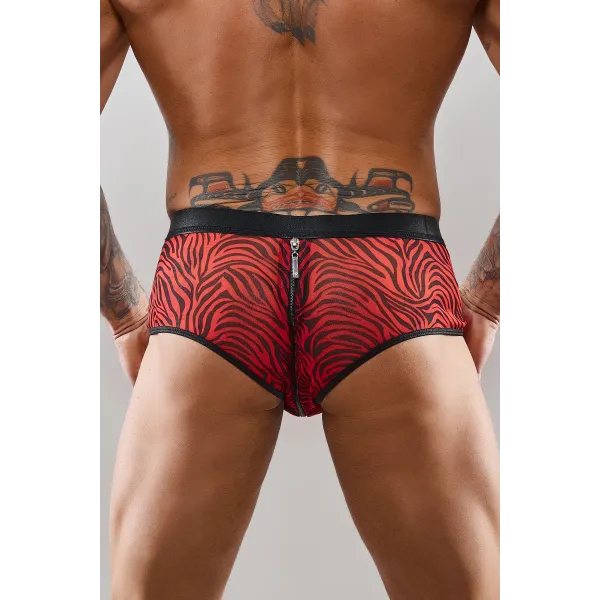 Netz-Slip REFranco001 schwarz/rot von RFP Razor’s Edge Kollektion | Fesselliebe.de